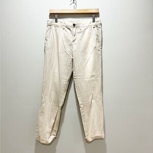 PILCRO AND THE LETTERPRESS ANTHROPOLOGIE Women’s Light Beige Hyphen Pants Sz 27